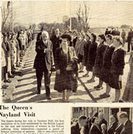Newsclip 1935 Queen visits Nayland